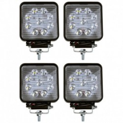 Pracovné svetlo 27 LED halogénový svetlomet 108w sada 4 ks