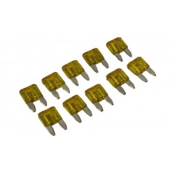 Plochá pojistka 20a mini 10ks. 10,9x3,6x16,3mm