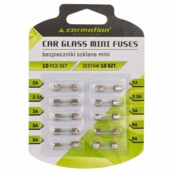 Skleněné pojistky 10 ks