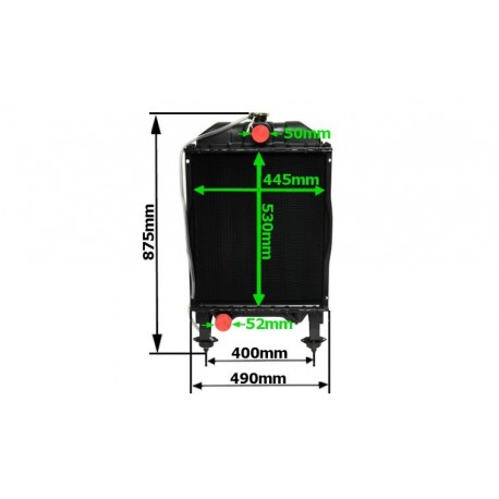 Chłodnica wody MTZ-1221 5K Metal AGH 12211301010-05 RDZEŃ ALUMINIOWY