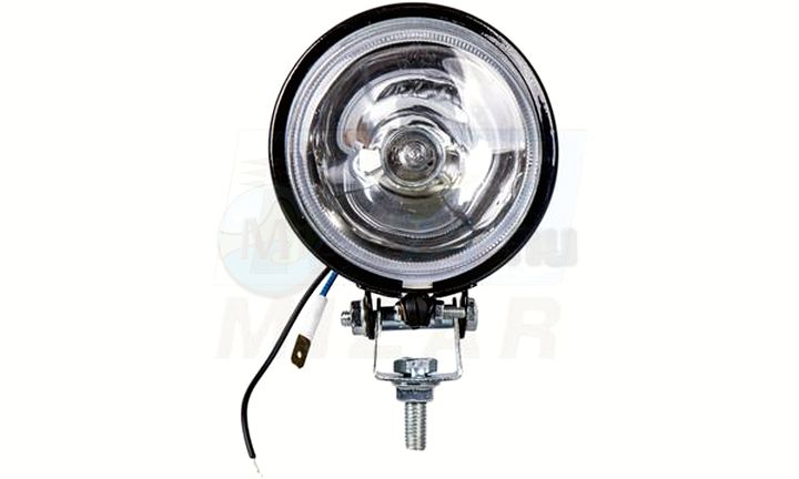 Kulaté kovové pracovní světlo + žárovka H3 12V 55W