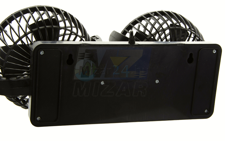 24V ventilátor do zapalovače cigaret, dvojitý rotační, 15W, BI-TURBO, BAM