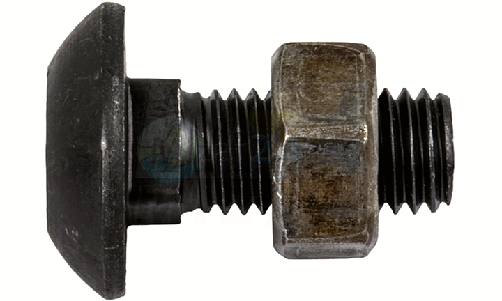 Pluhový šroub Lemken Smaragd M12x30mm, hřibová hlava, podepřený, sada | Waryński