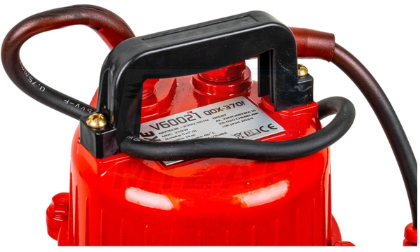 Čerpadlo na špinavou vodu s plovákem QDX-370f, připojení 1 230V 5000l/h Verke
