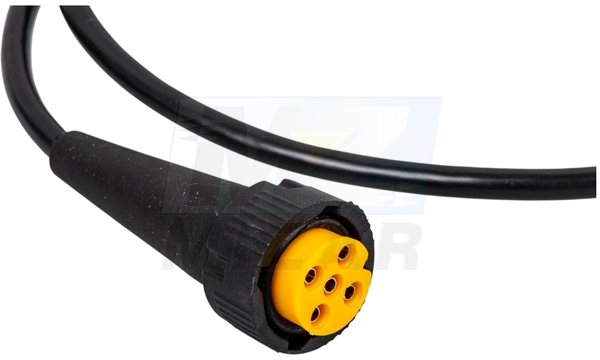 Bajonetový 5pinový kabel žlutý 1m 5x0,5mm2 Kamar