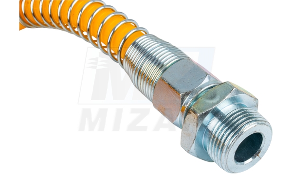 Spirálová pneumatická hadice 6m | vnější závit M22x1,5mm | žlutá | polyuretanová