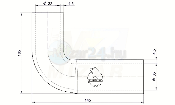 Kabel vodní pumpy MF3 34821422 Original Ursus