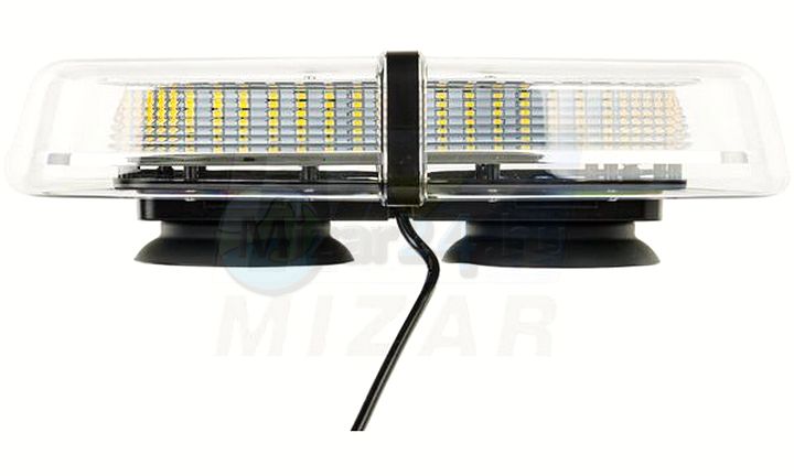 Výstražná světelná rampa 72 LED 310x159x75mm s magnetem a funkcí stroboskopu
