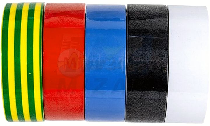 Izolačná páska 10m 19mm mix farieb sada 10 ks. Geko shop náhradné diely MIZAR
