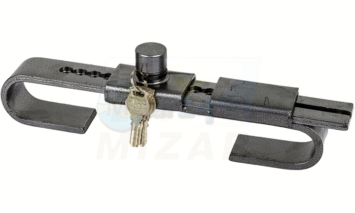 Uzavírací tyč pro chladírenský kontejner, uhlíková ocel, 210/420 mm, 3 klíče, prodejna MIZAR
