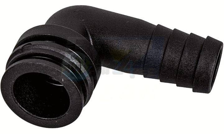 Kolenová hadicová prípojka s vidlicovým konektorom pre 20mm hadicu Arag