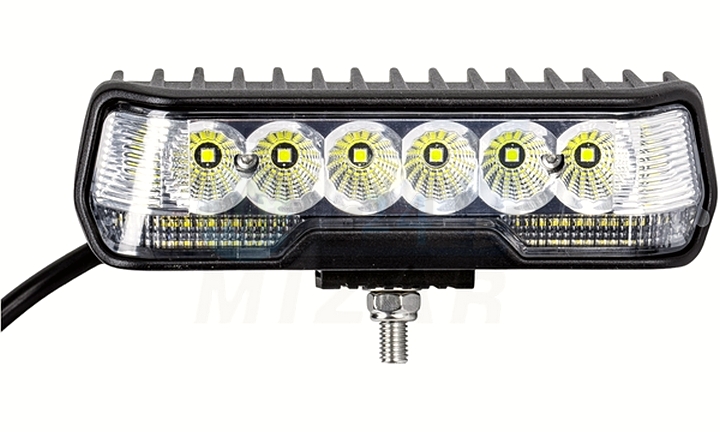LED pracovní lampa 12V 24V 31W 163x45x60mm 6000K 4000lm IP67 bílá barva