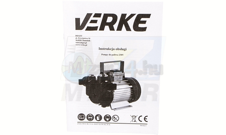 Olejové palivové čerpadlo 230V Verke